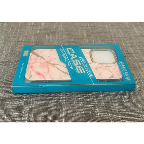 New MATEPROX Protective Cover High Quality iPhone13 Pro Frosted Pink Marble Case - Picture 5 of 9